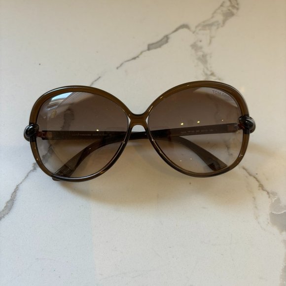 Tom Ford Brown Gradient Ingrid Sunglasses TF163 - Picture 3 of 10